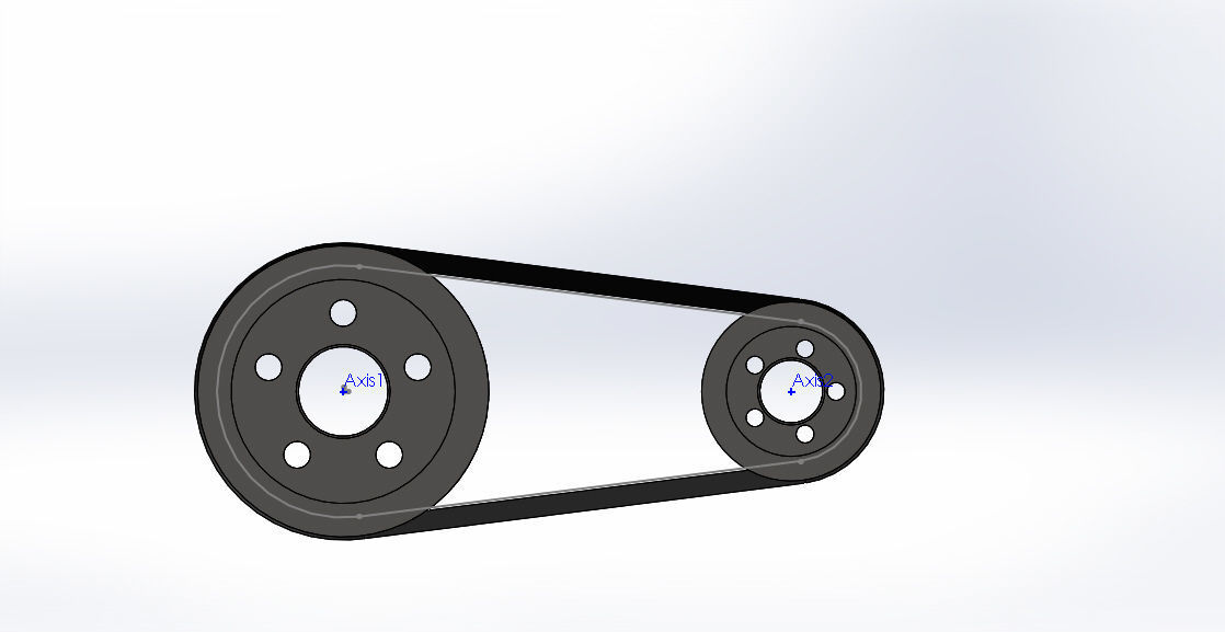 VBelt and Pulley Assembly 3D model CGTrader