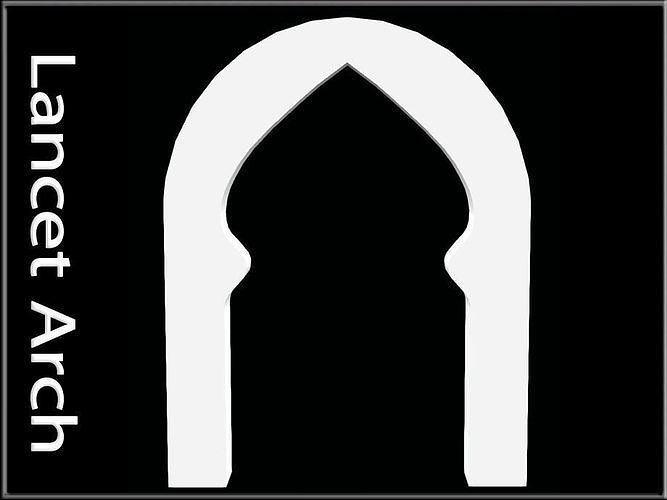 3D model Lancet Arch VR / AR / lowpoly CGTrader