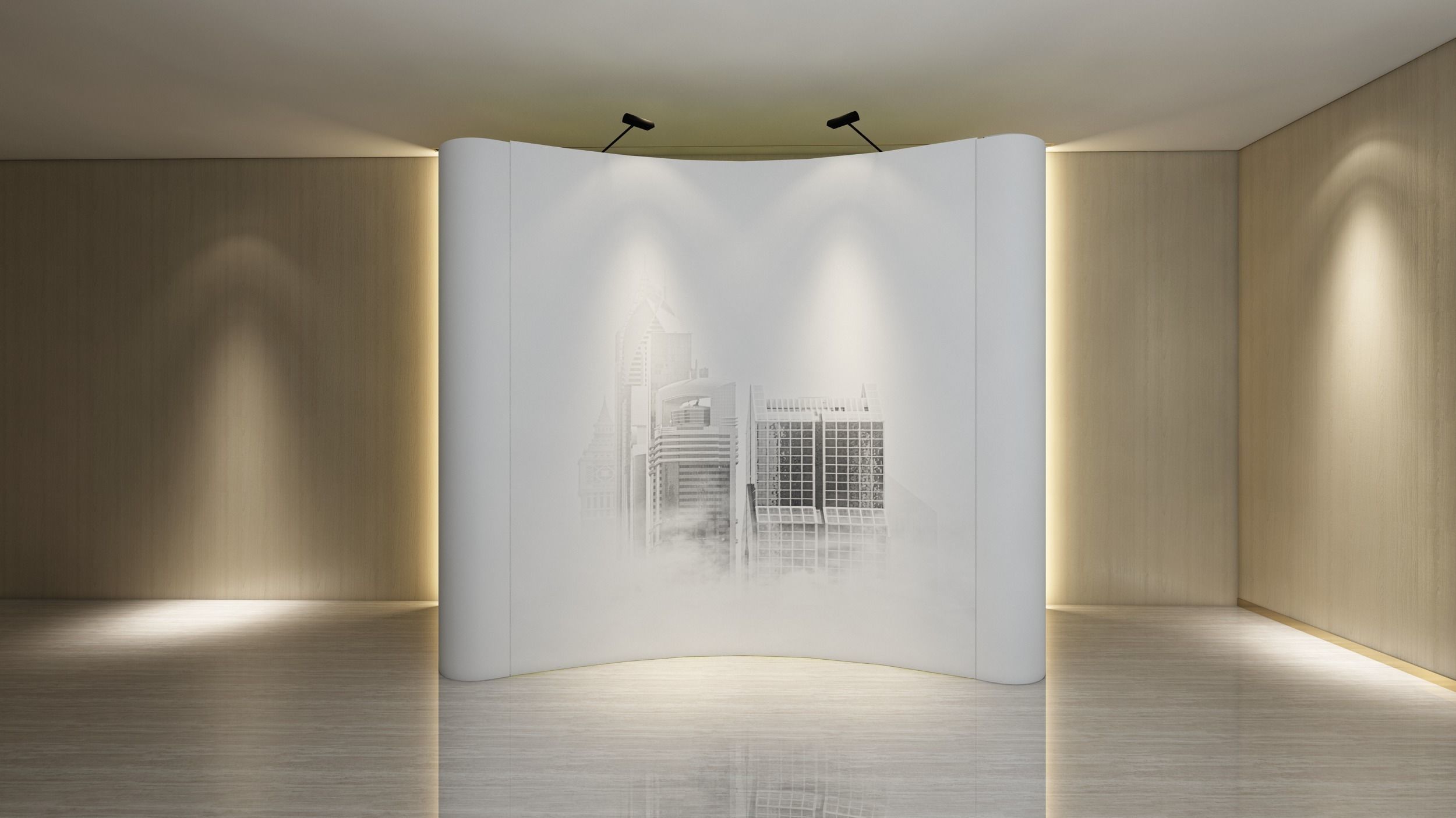 3D asset Curve Backdrop CGTrader