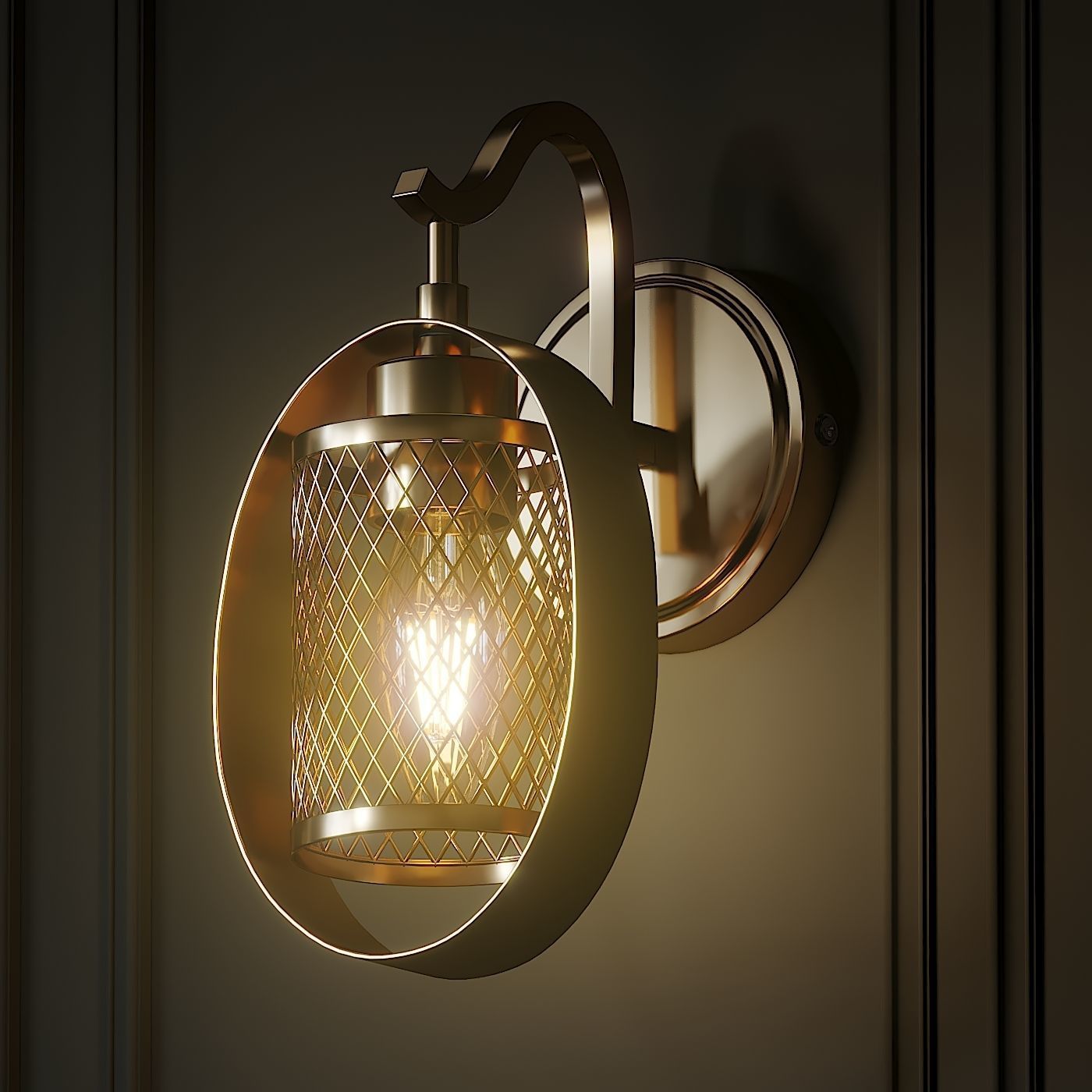 3D Salyers 1Light Armed Sconce by Wrought Studio