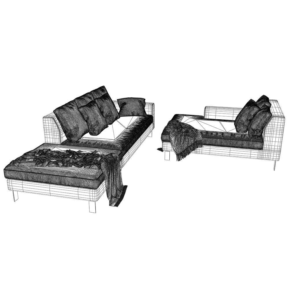 187Sofa Napoli Sofa Club 3 3D model CGTrader