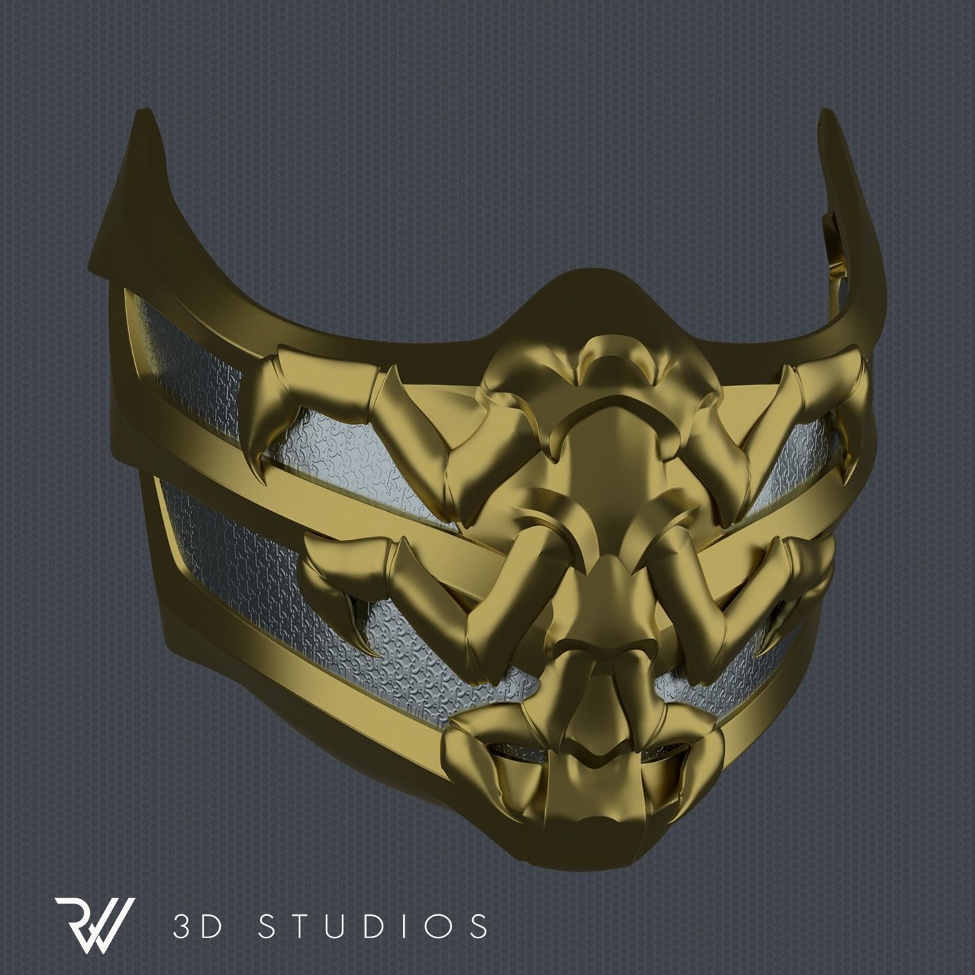 MK11 Scorpion Mask V4 STL File 3D model 3D printable CGTrader