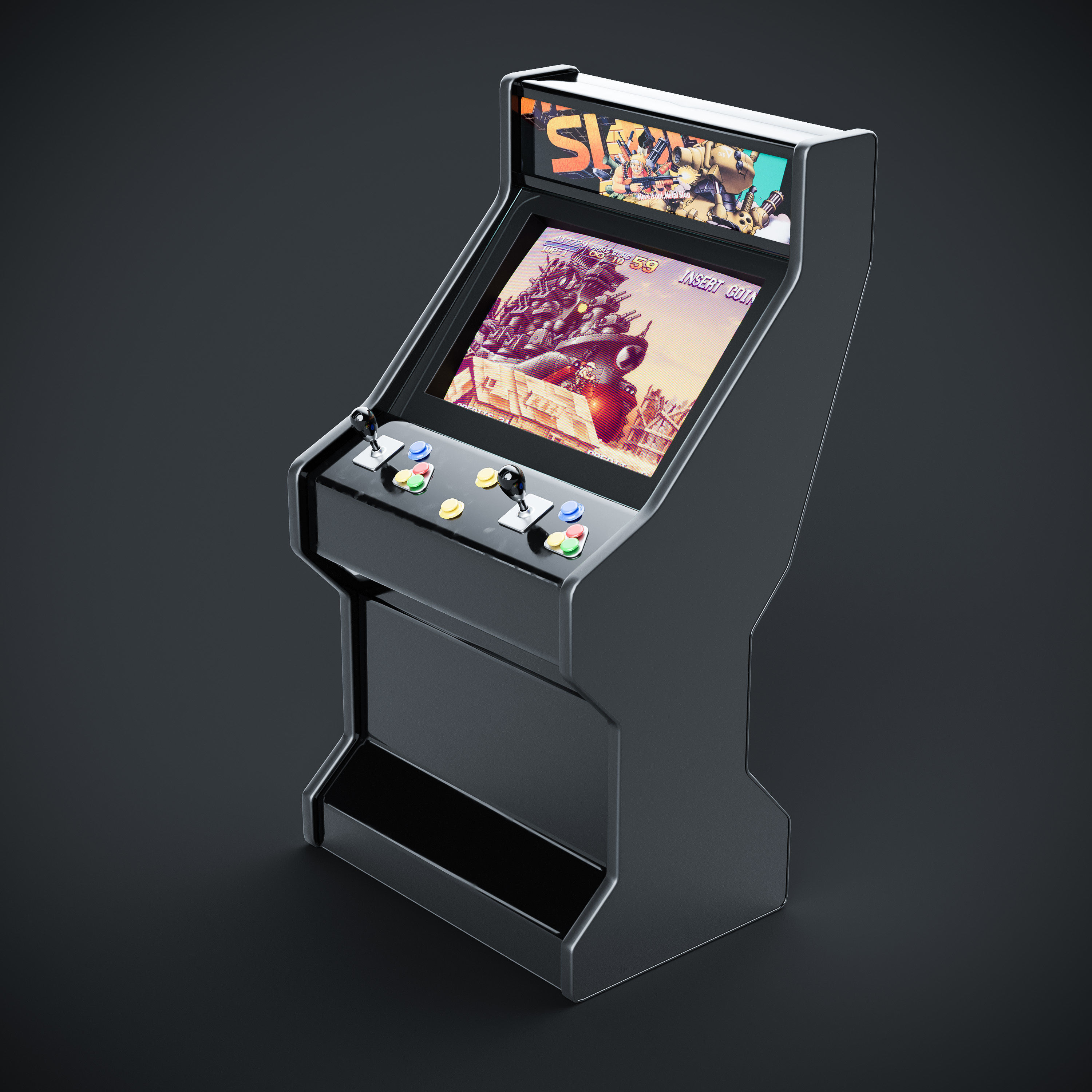 Arcade Game Machine 3D model CGTrader