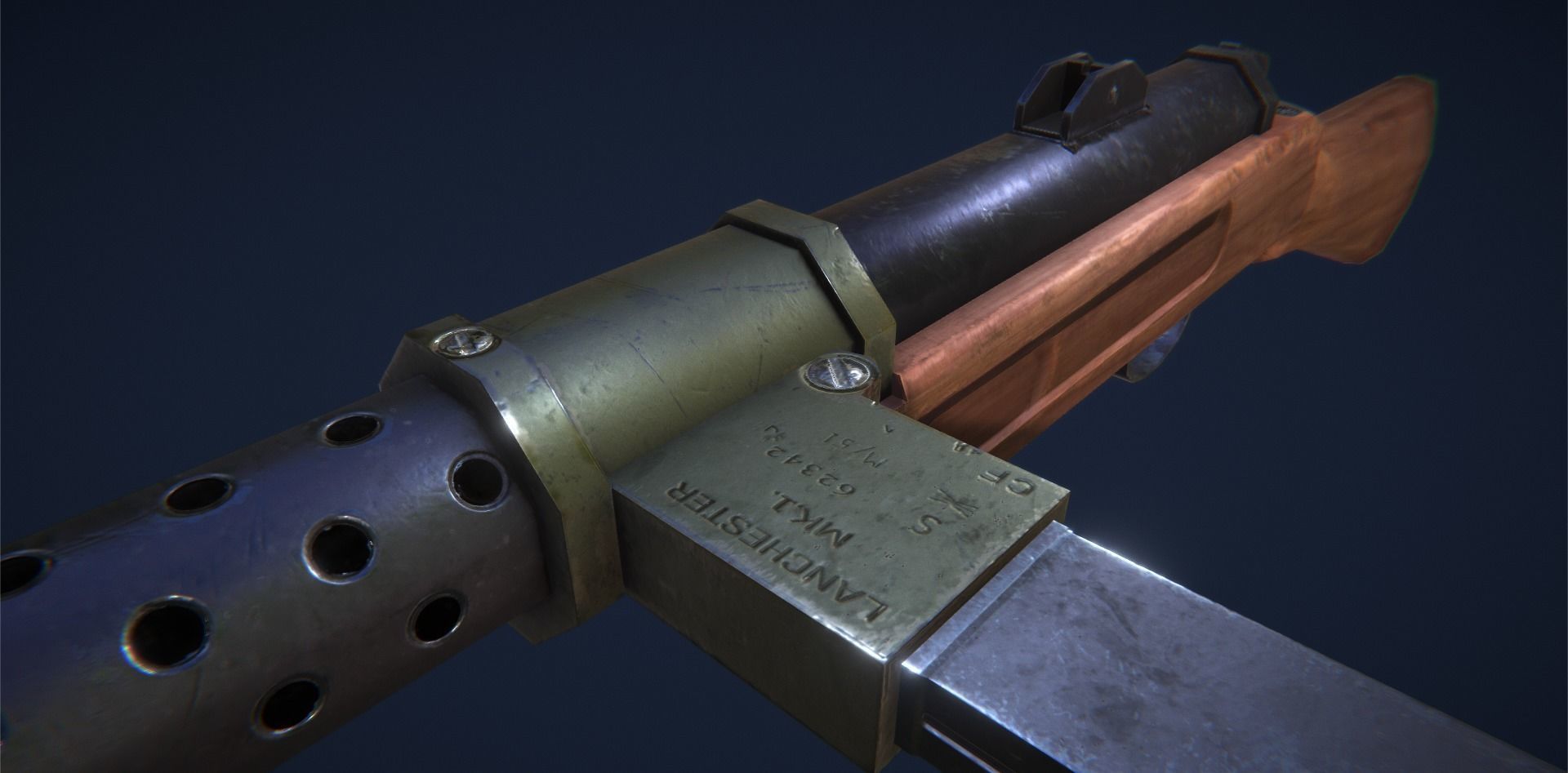 3D model Sub Machine Gun - Mk1 VR / AR / low-poly | CGTrader