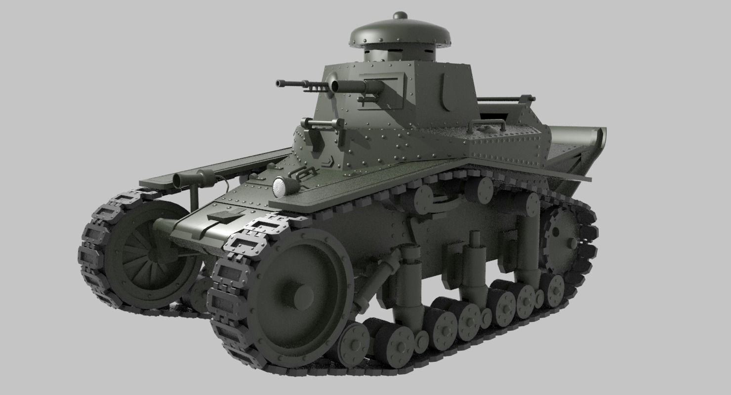 3D model Tank T-18 VR / AR / low-poly | CGTrader