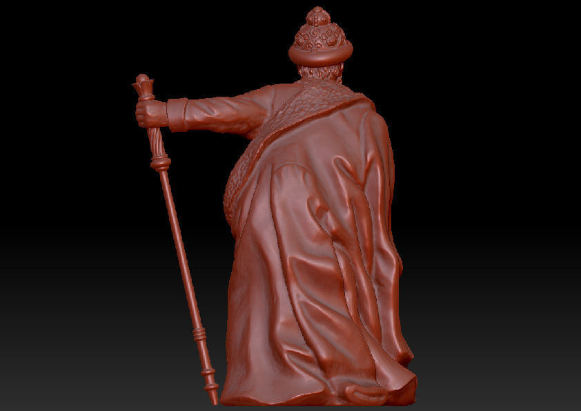 Ivan IV the Terrible sculpture 3D model CGTrader