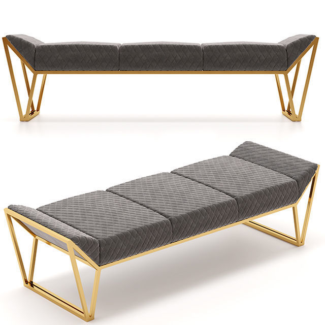 Luxxu Prisma Ottoman Luxury Bench