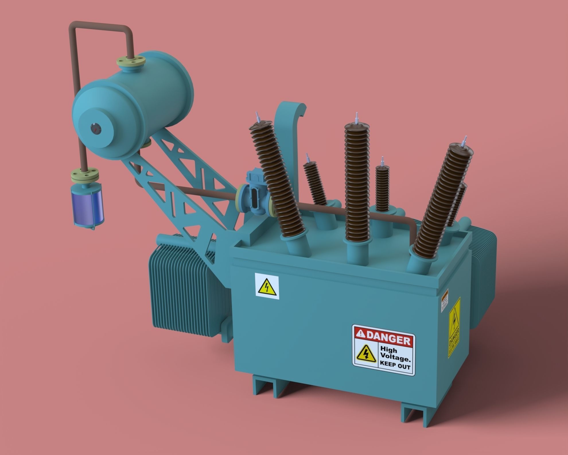Electrical Transformer with Assembly