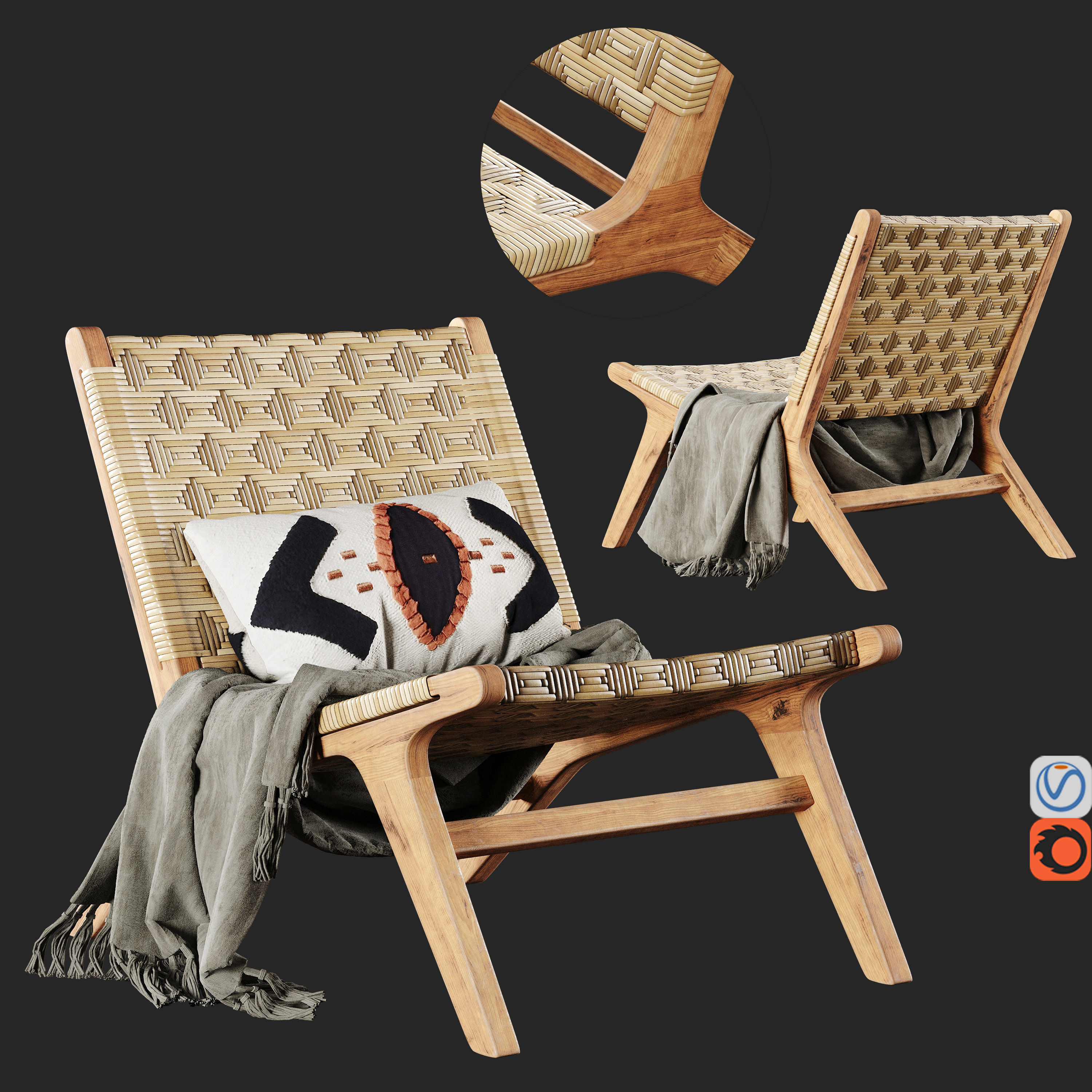 Havana Wicker Garden Armchair No5