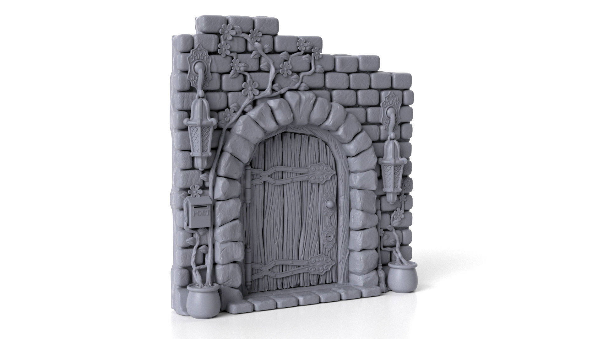 Fairy Door 3D model 3D printable | CGTrader