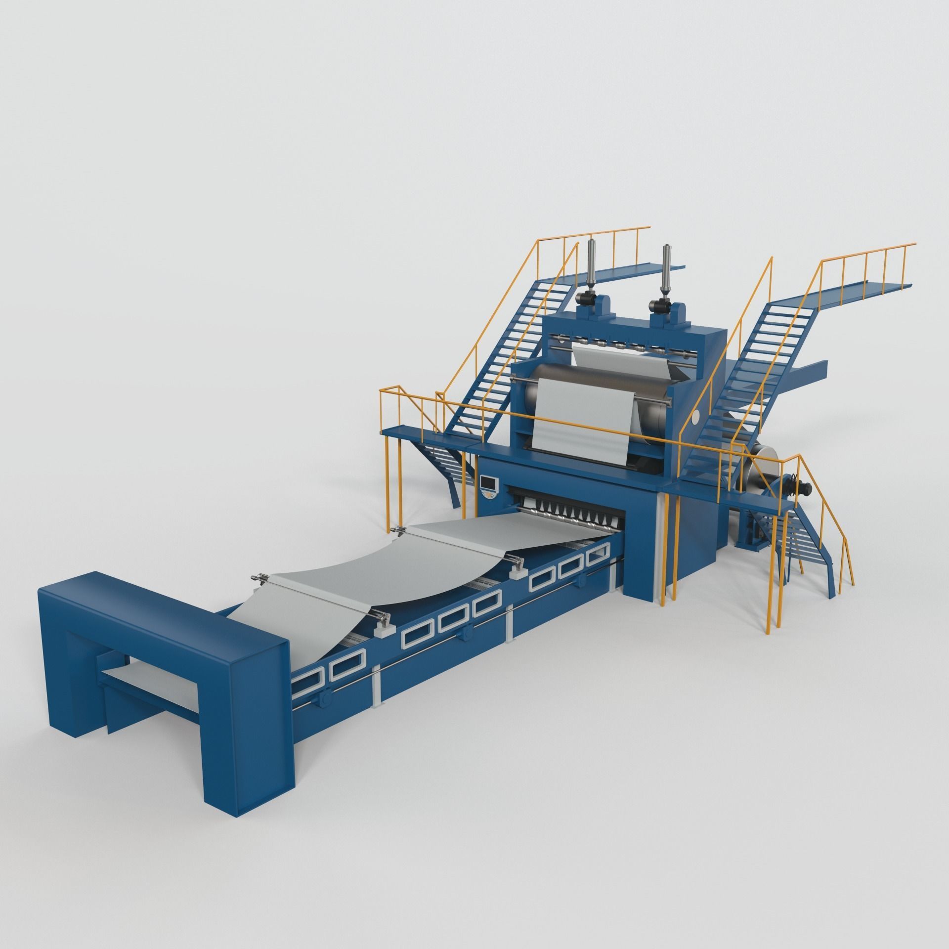 Paper Making Equipment 3D model CGTrader