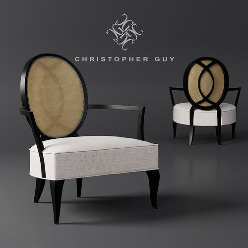 La pausa armchair by Christopher Guy 3d Model 3D model