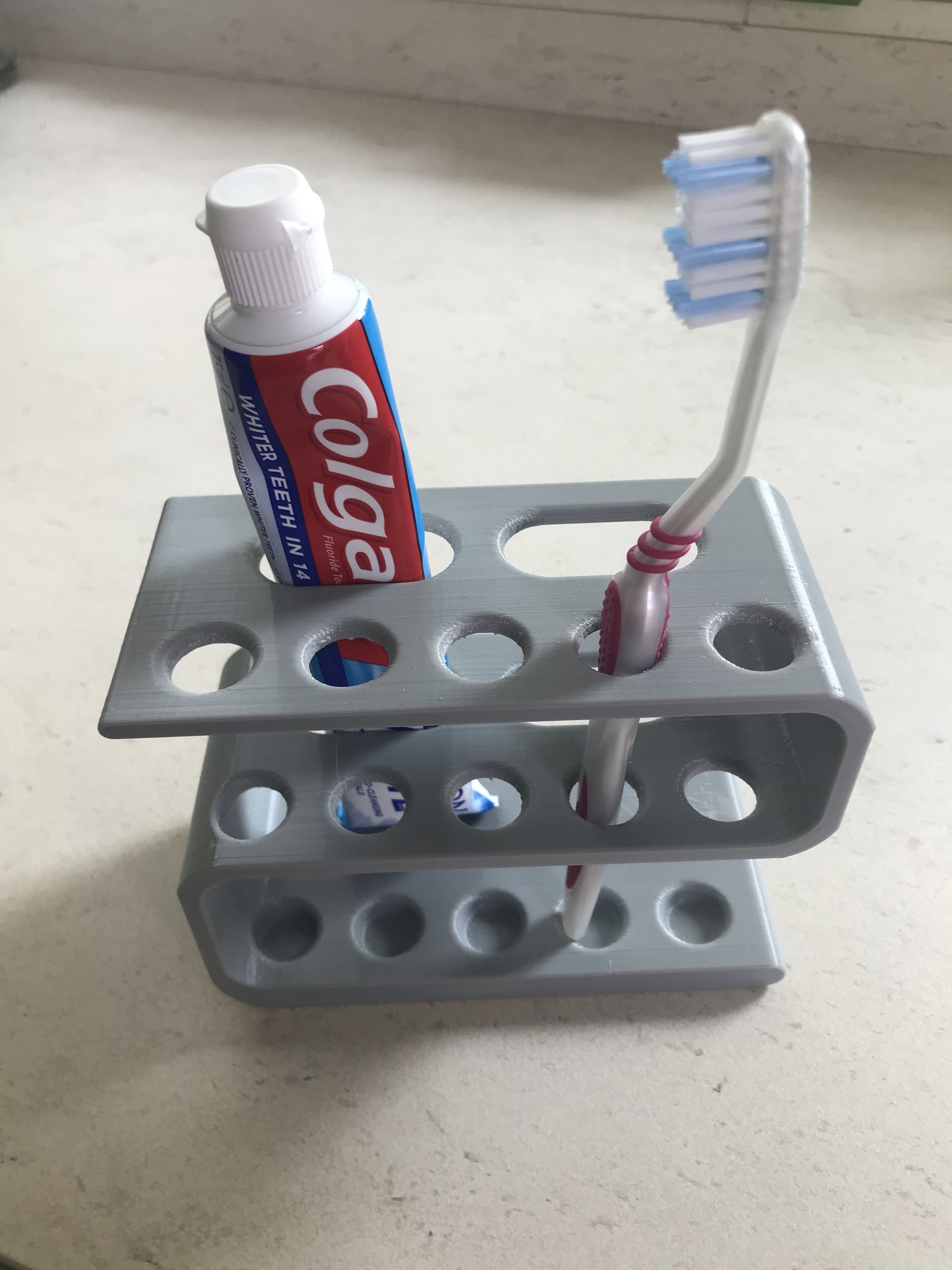 Modern Toothbrush holder 3D model 3D printable CGTrader