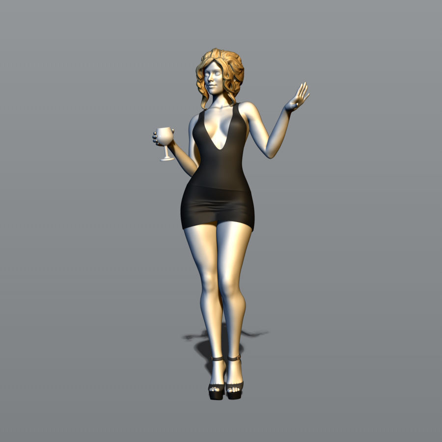 Pretty girl with a glass of wine
