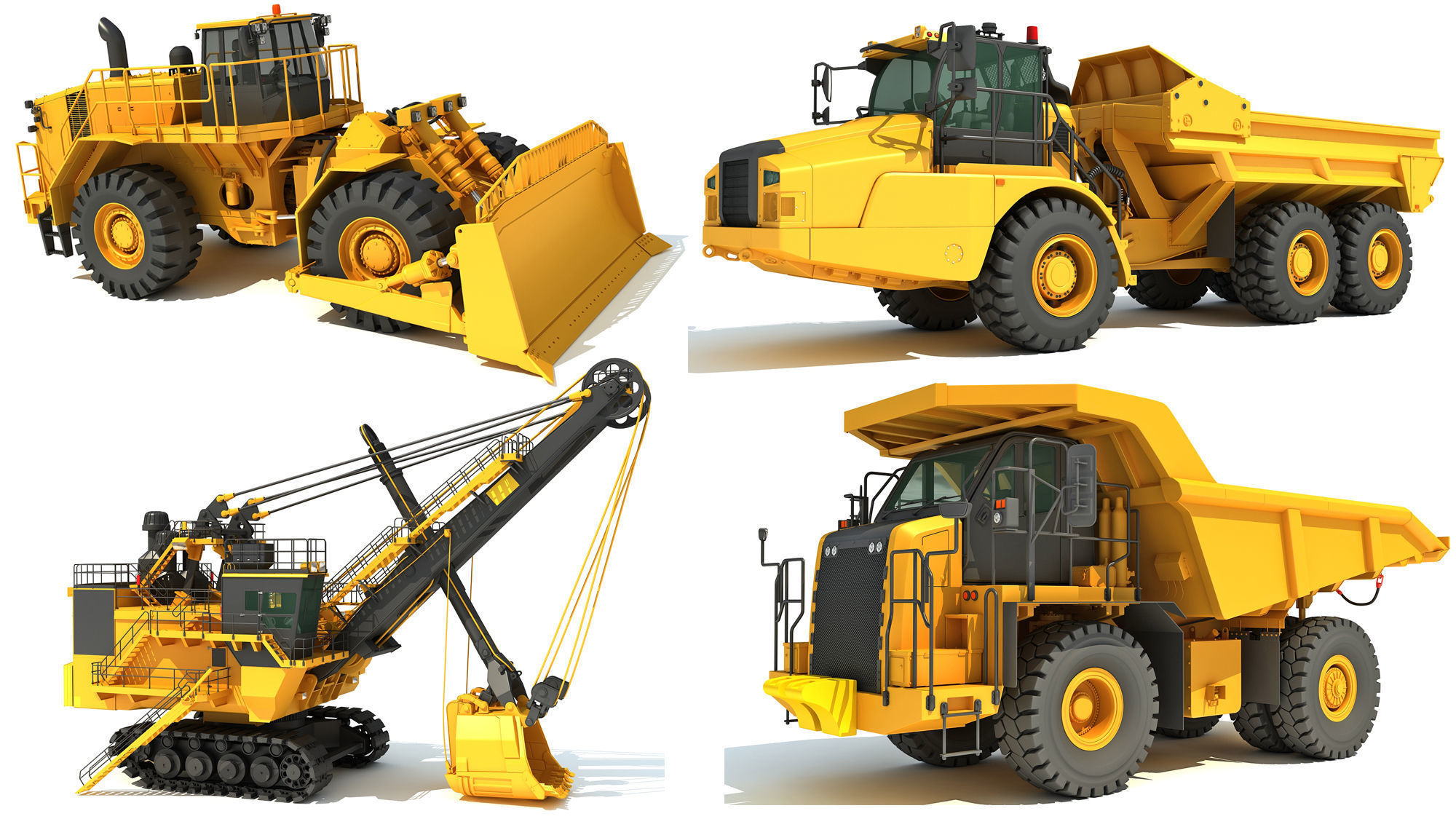 Mining Vehicle 3D Models