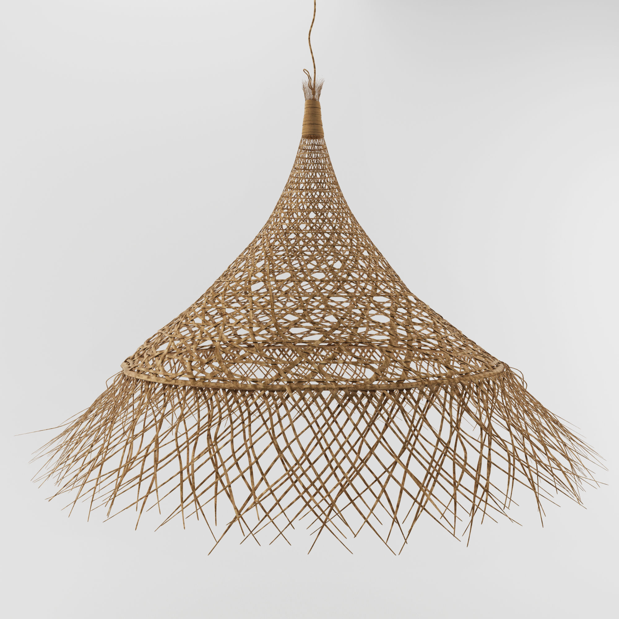Woven Straw Lamp 3D model | CGTrader