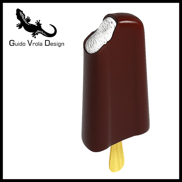 Chocolate ice lolly