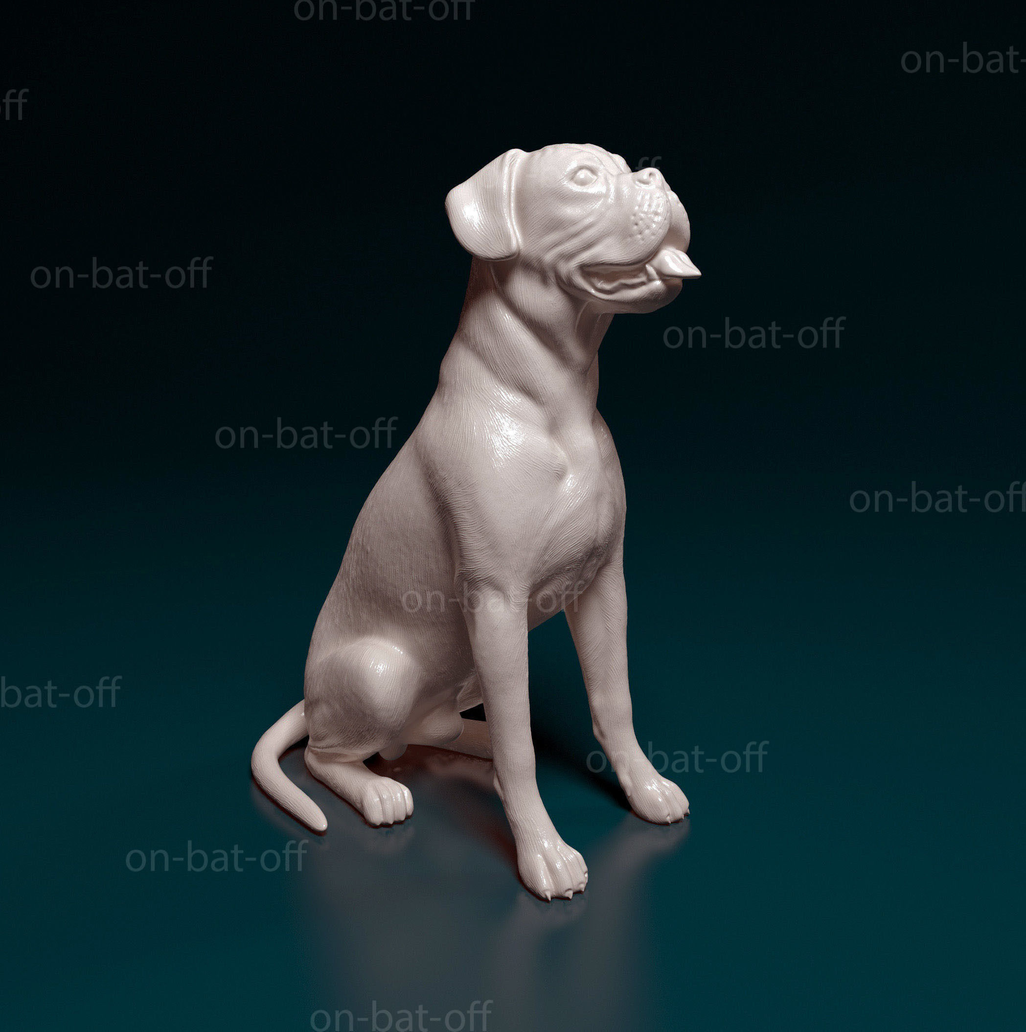 3D printable model Boxer dog CGTrader