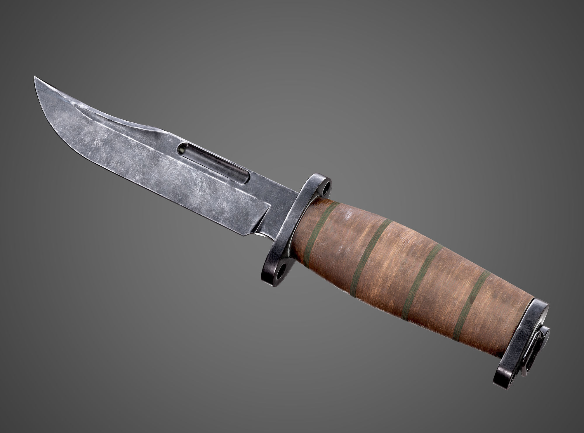 VR / AR ready KaBar K1 Tactical Knife AAA PBR Game 3