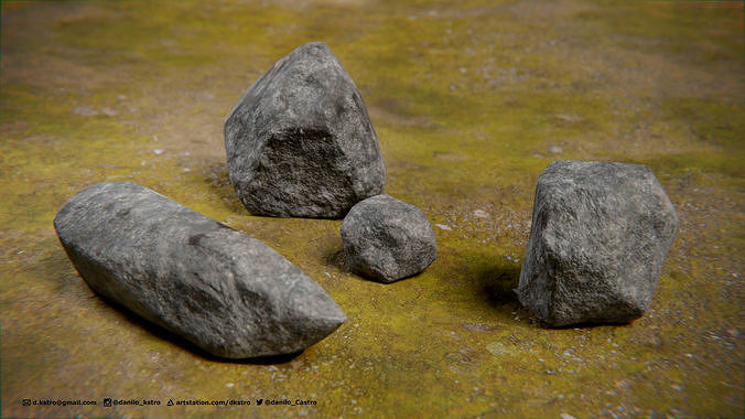 Rocks - 2K Textures 3D model