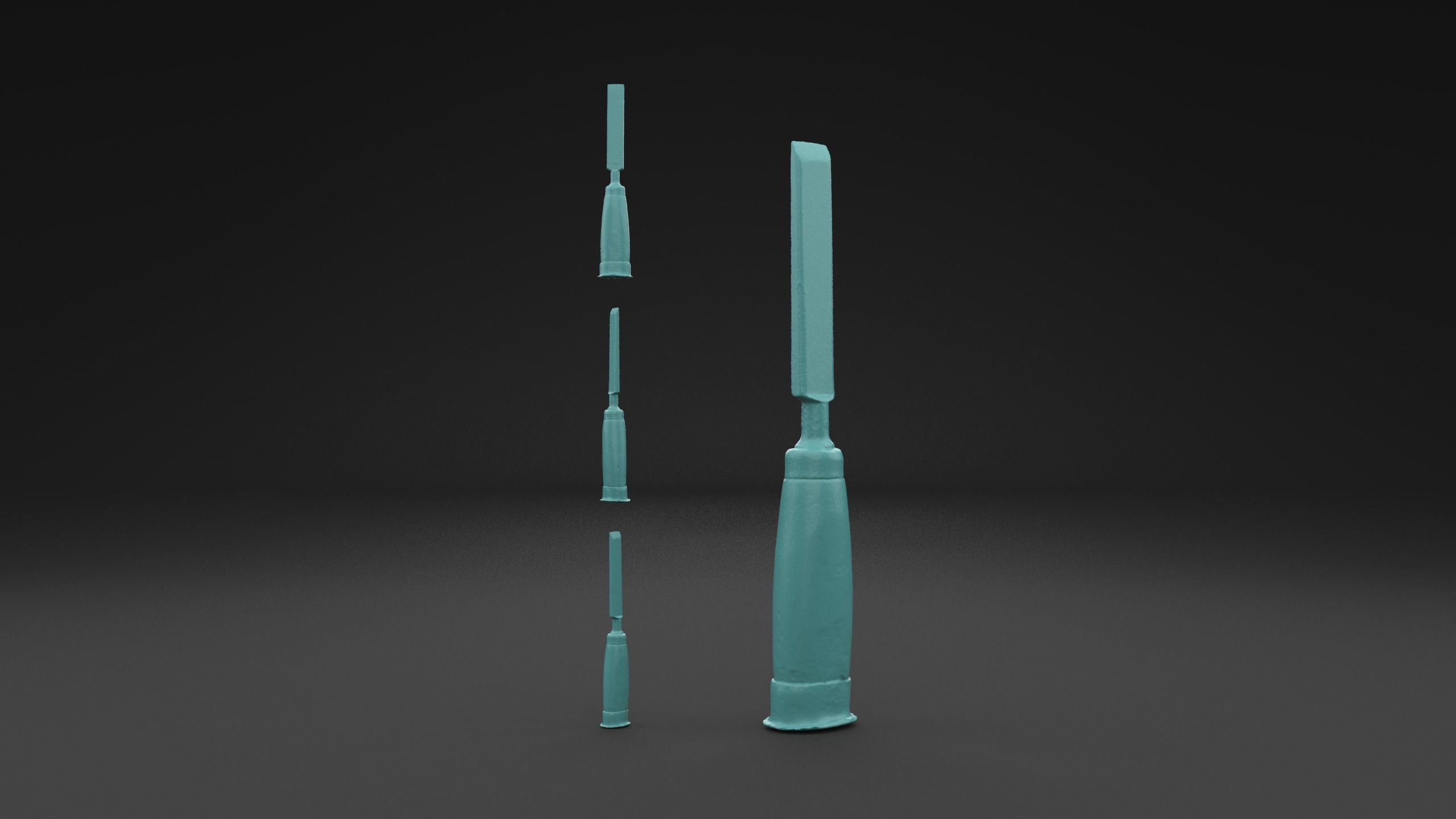 Scanned Chisel 3D Print Model