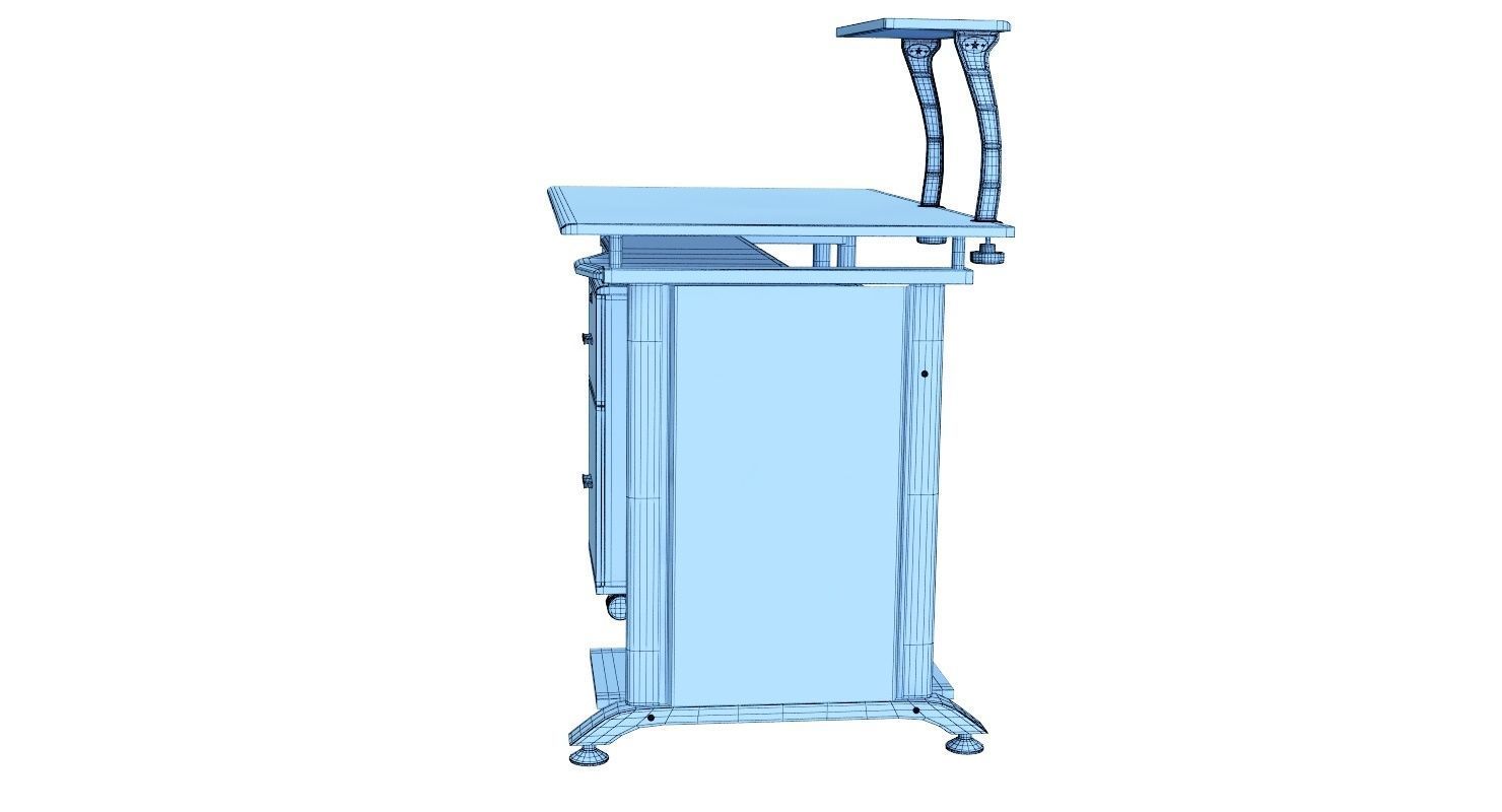 Rothmin Computer Desk 3D model CGTrader