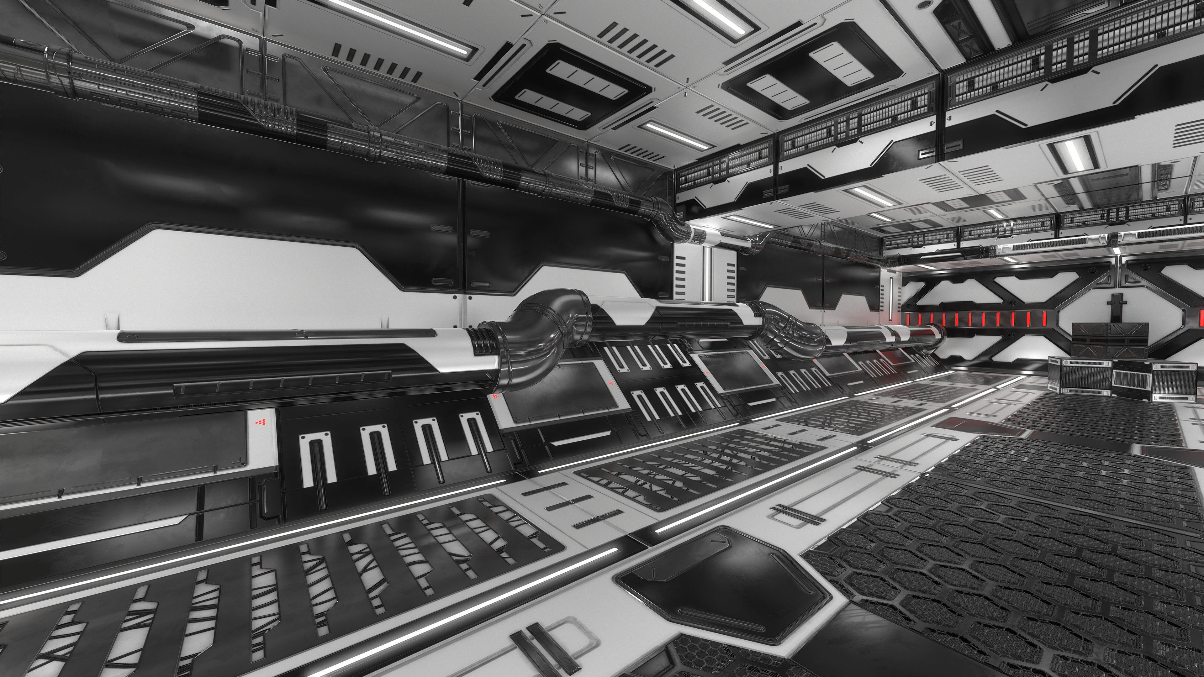 3D model Sci-Fi Panels Low Poly VR / AR / low-poly | CGTrader
