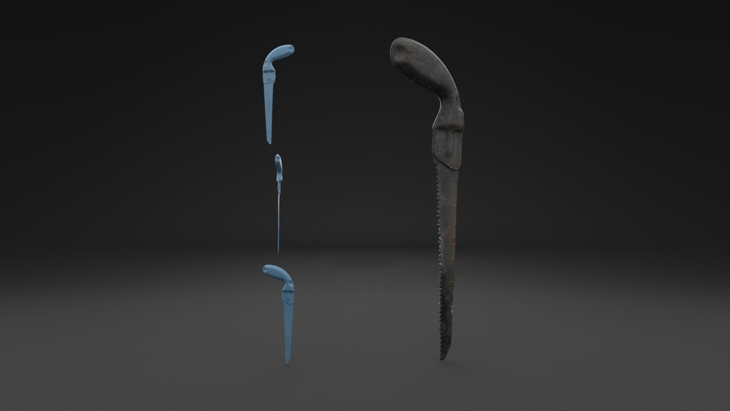 Scanned Hacksaw HIGH POLY
