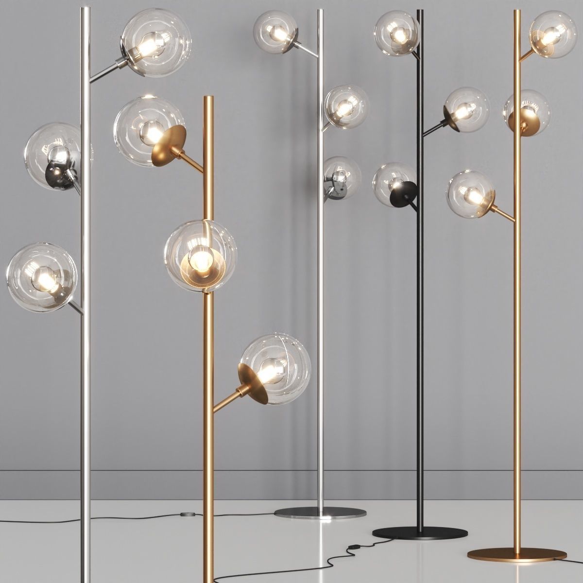 Metal Lux Global H 170 Floor Lamps 3D model CGTrader