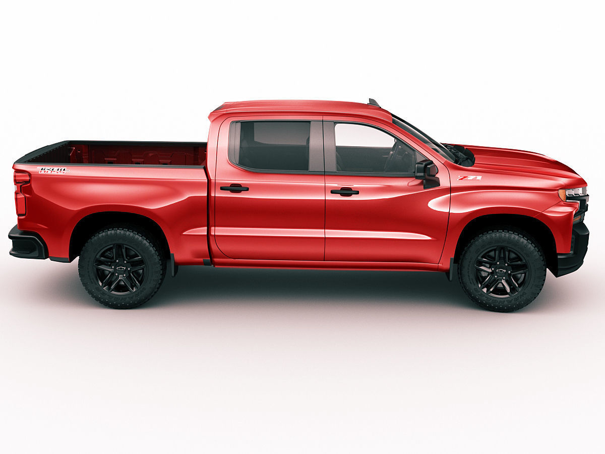 Silverado Trail Boss 2020 and Custom Trail Boss 3D model CGTrader