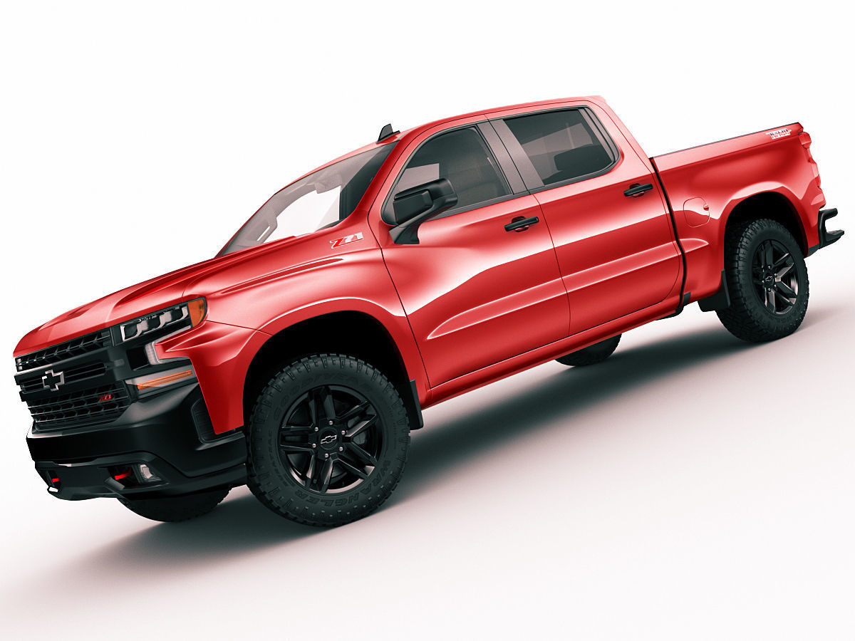 Silverado Trail Boss 2020 and Custom Trail Boss 3D model CGTrader