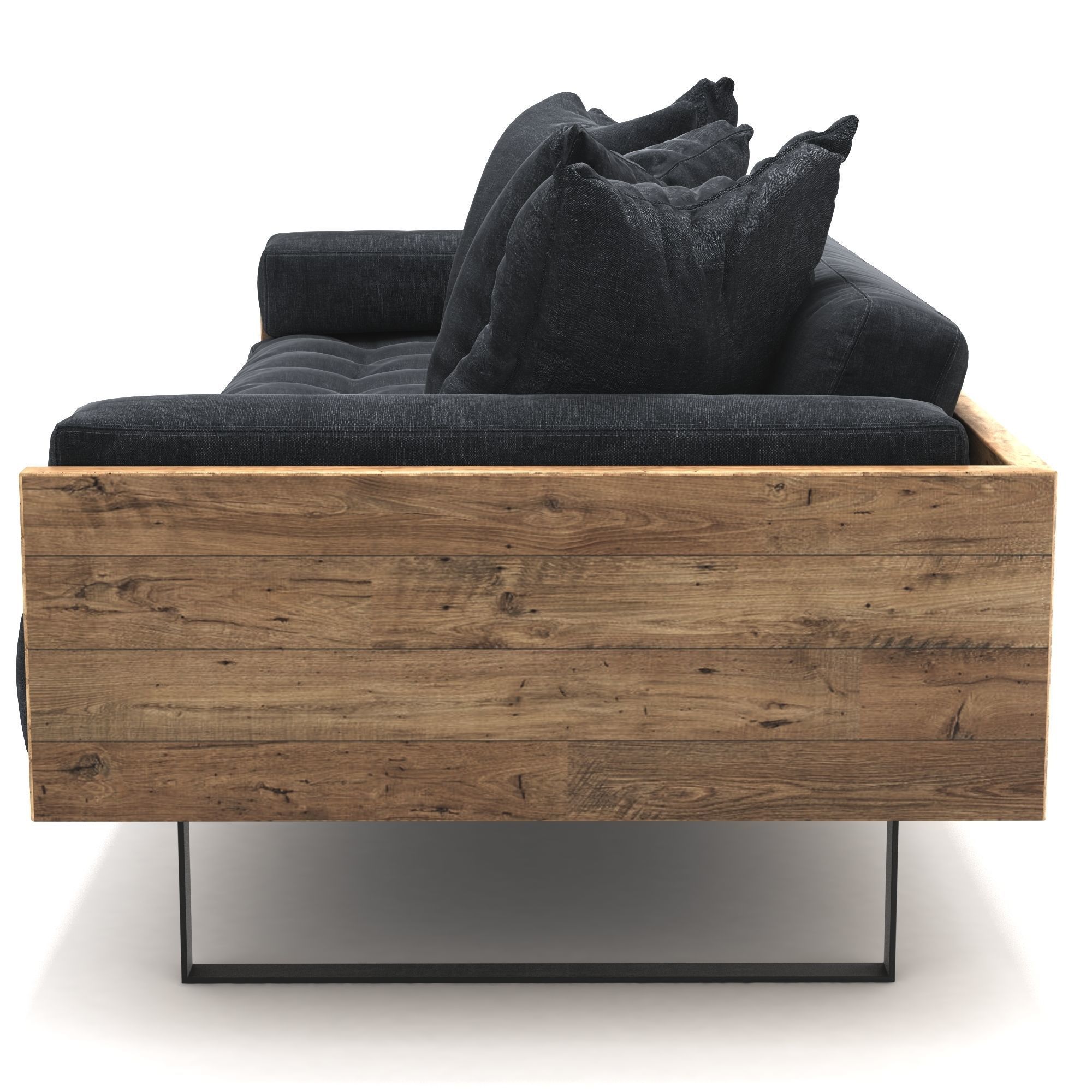 Reclaimed Wood Sofa 3D model CGTrader