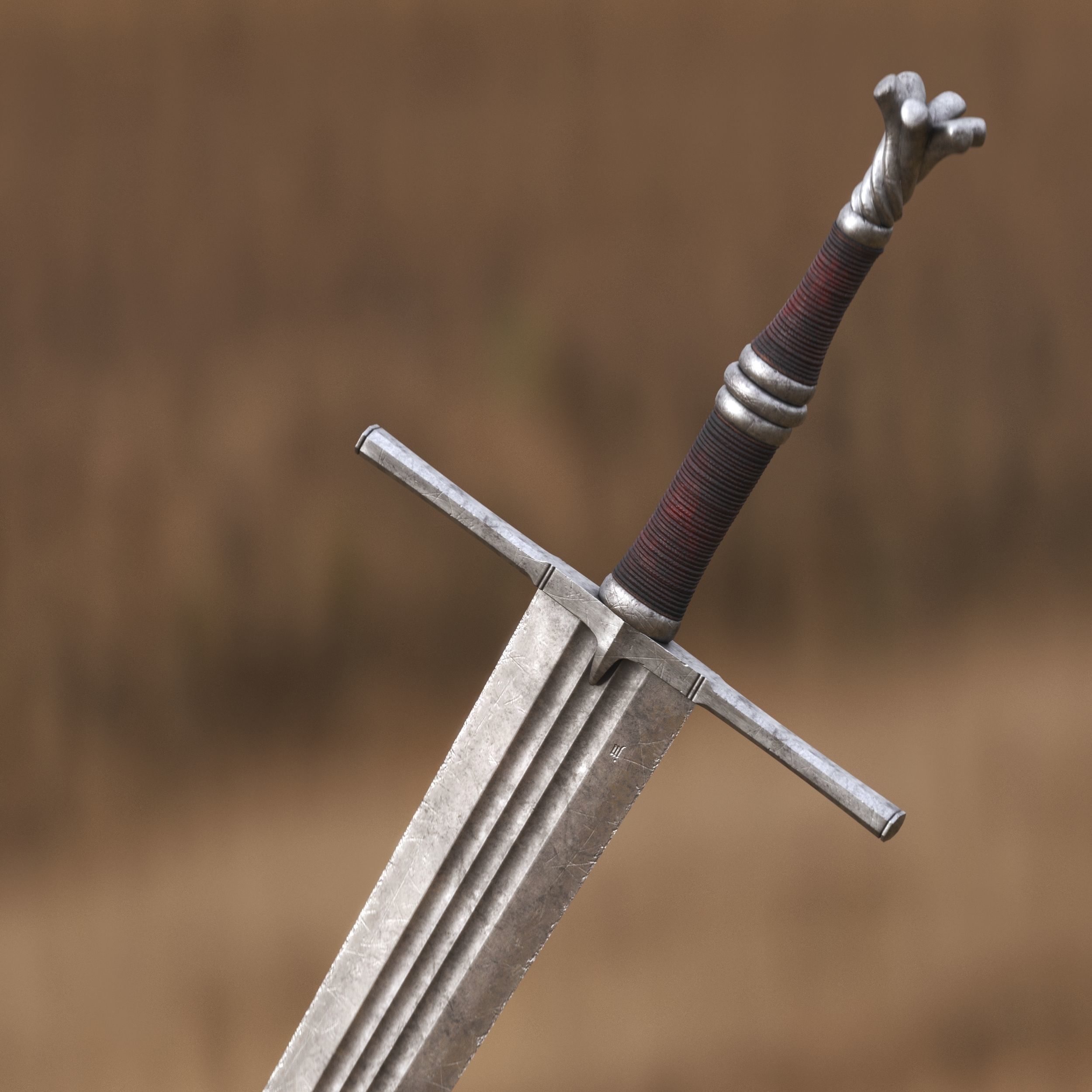 3D model High End Sword for Games and Cinematics 05 VR / AR / low-poly ...