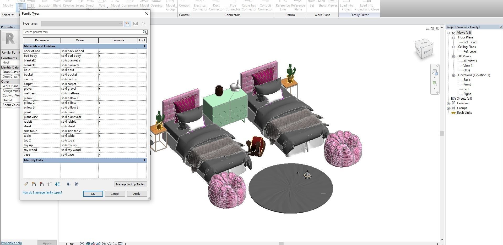 Revit children bedroom 3D model 3D model CGTrader