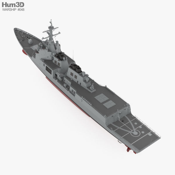 Sejong the Great-class destroyer 3D model | CGTrader