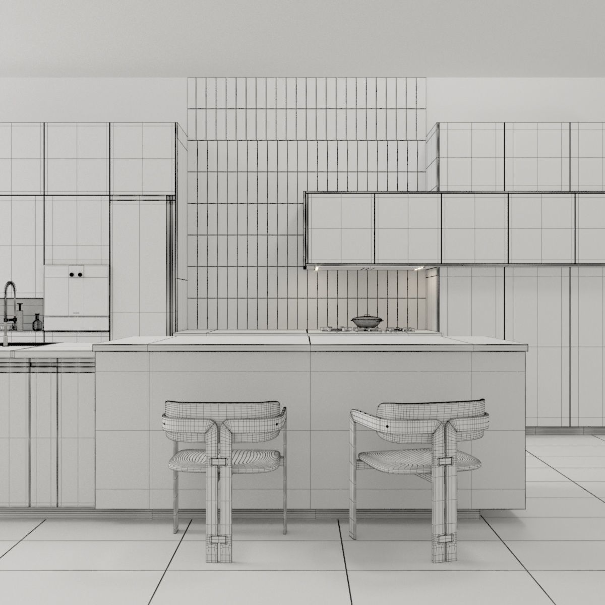 Kitchen collection 50 x9 CGTrader