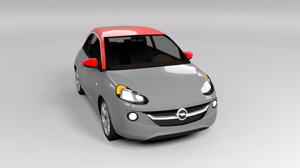 Opel Adam Lowpoly 3d Model Cgtrader