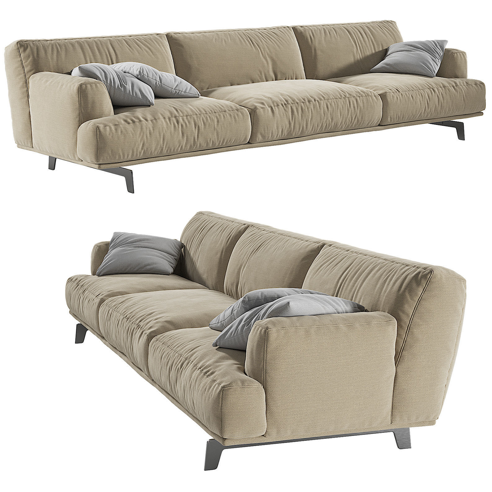 3D Poliform Tribeca sofa CGTrader