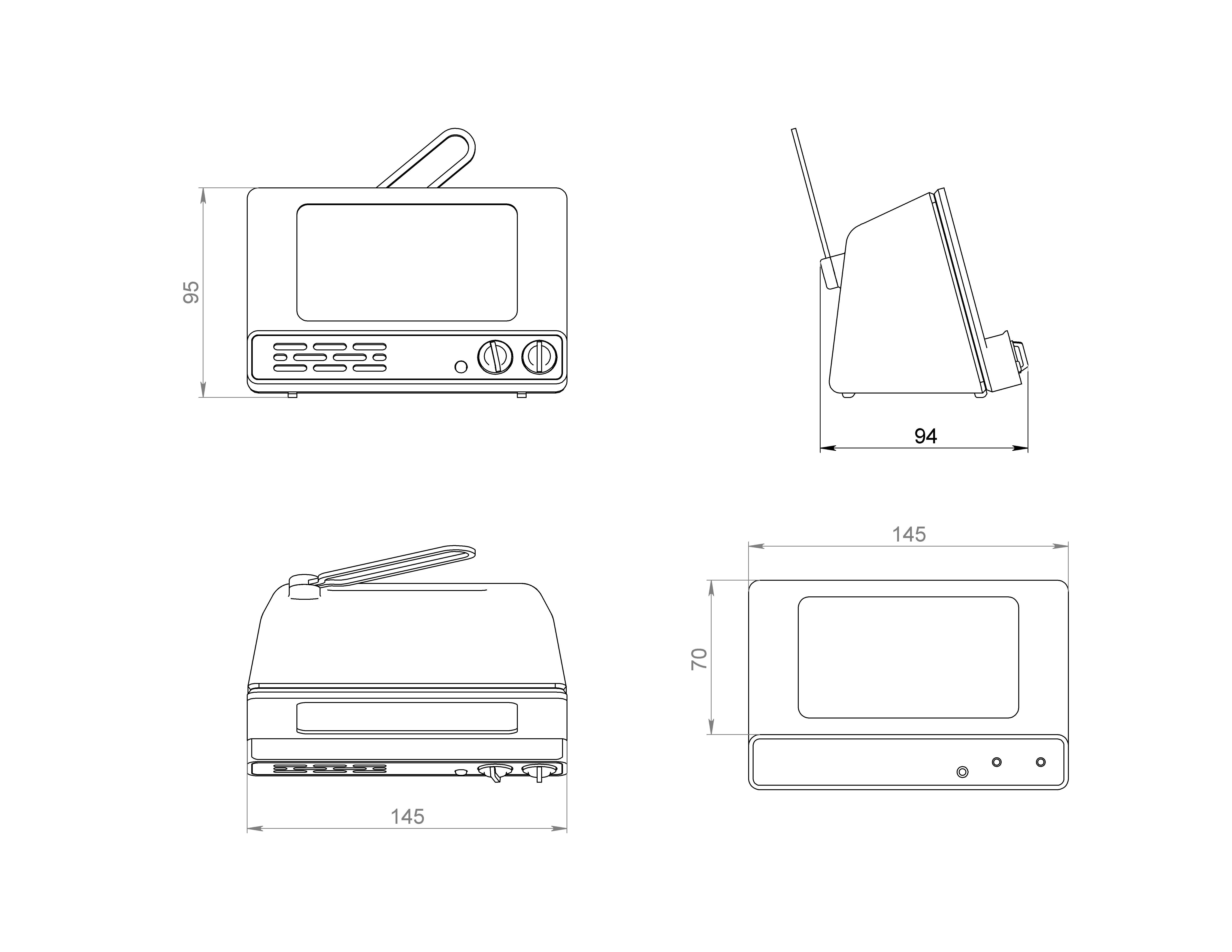 Absurdistcap RetroTV Phone Stand 3D model 3D printable CGTrader