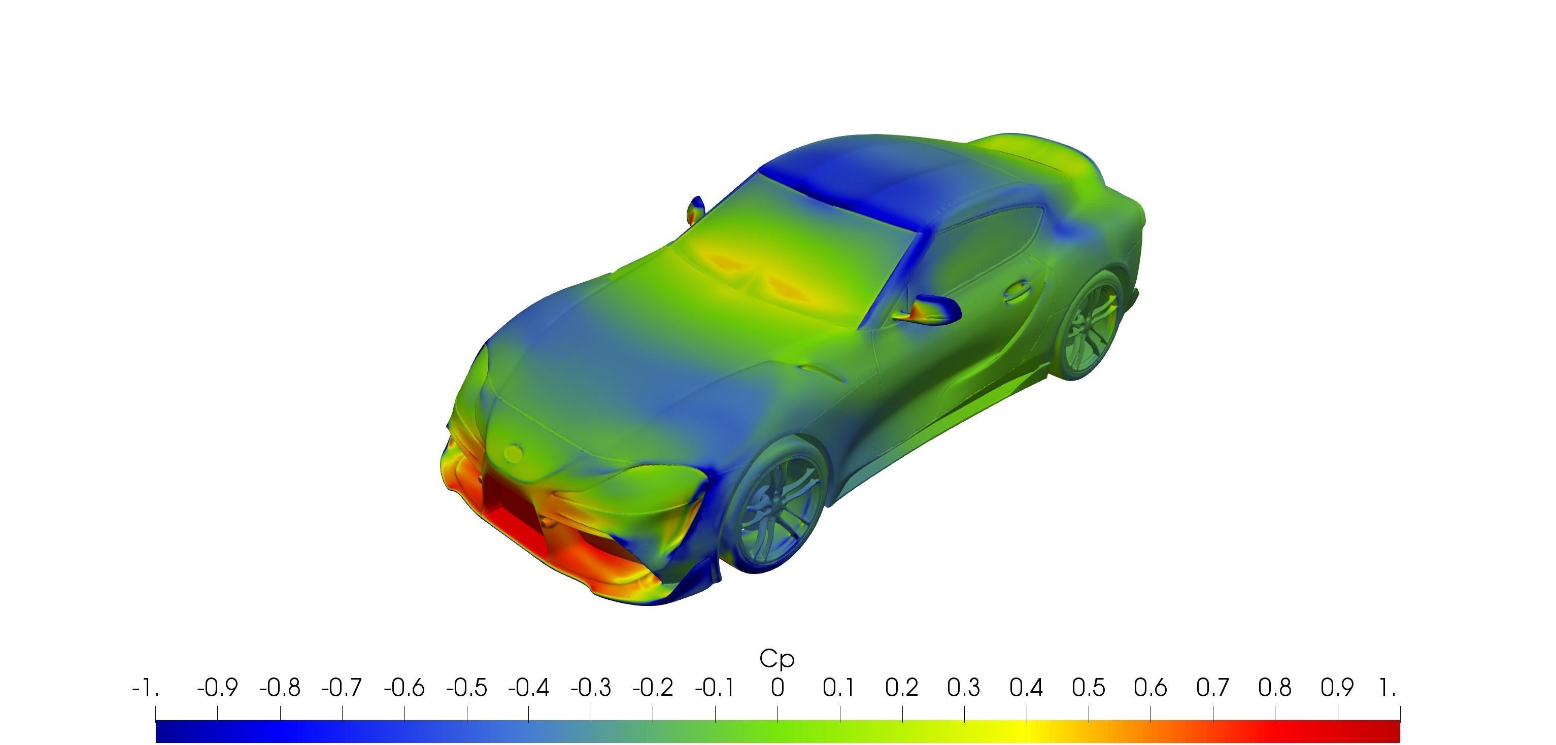 Toyota Supra 2020 solid for CFD or 3D printing 3D model