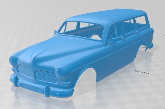 Diy Volvo Amazon Wagon 1961 Printable Body Car CGTrader