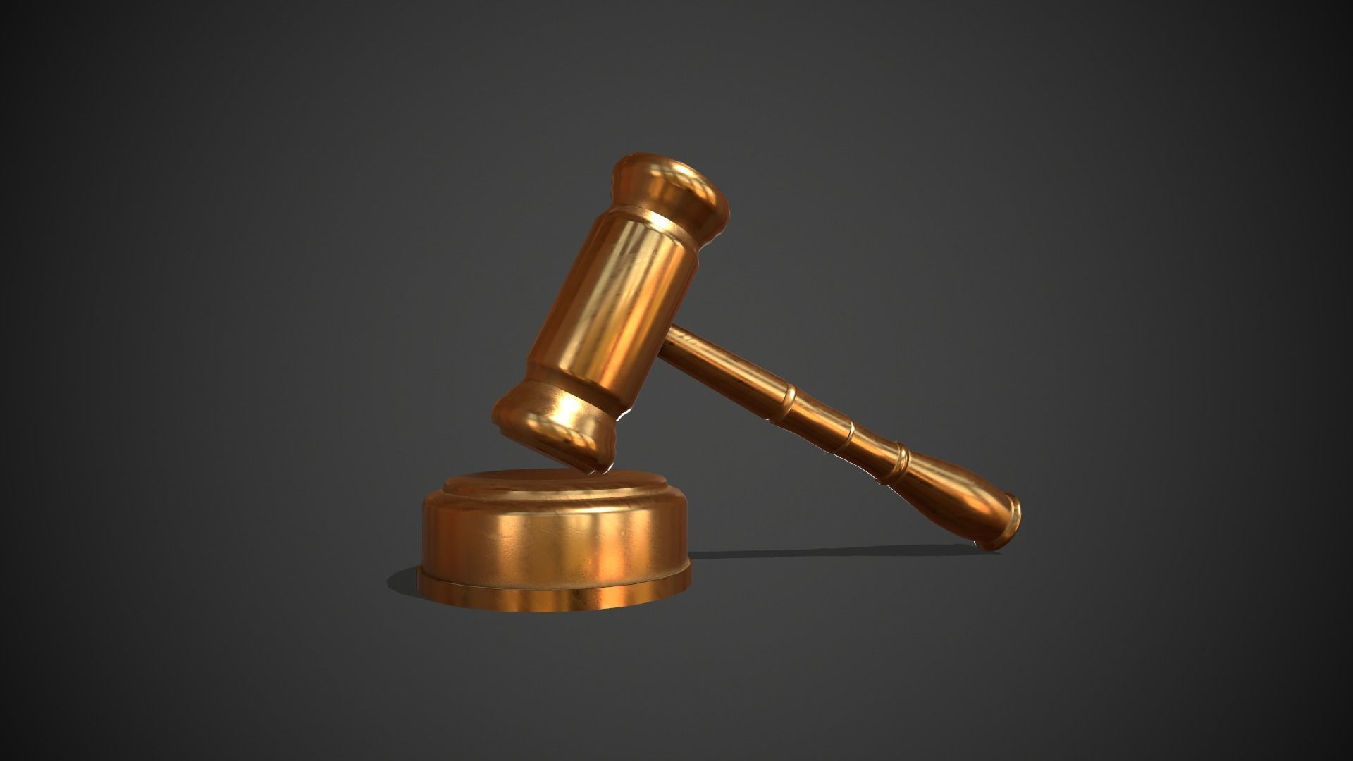 Golden Judge Hammer
