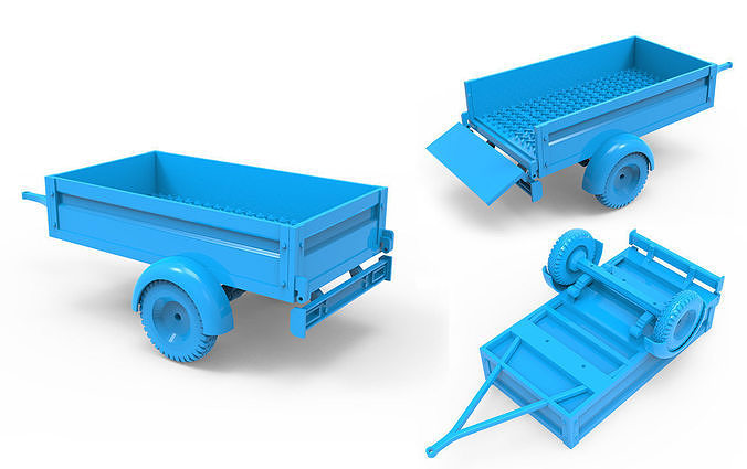 Trailer toy 3D model 3D printable | CGTrader