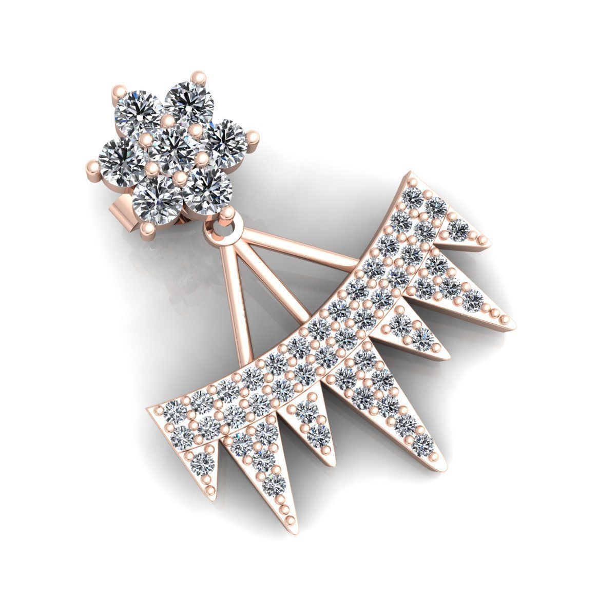 Luxury Woman Earring 3d Model