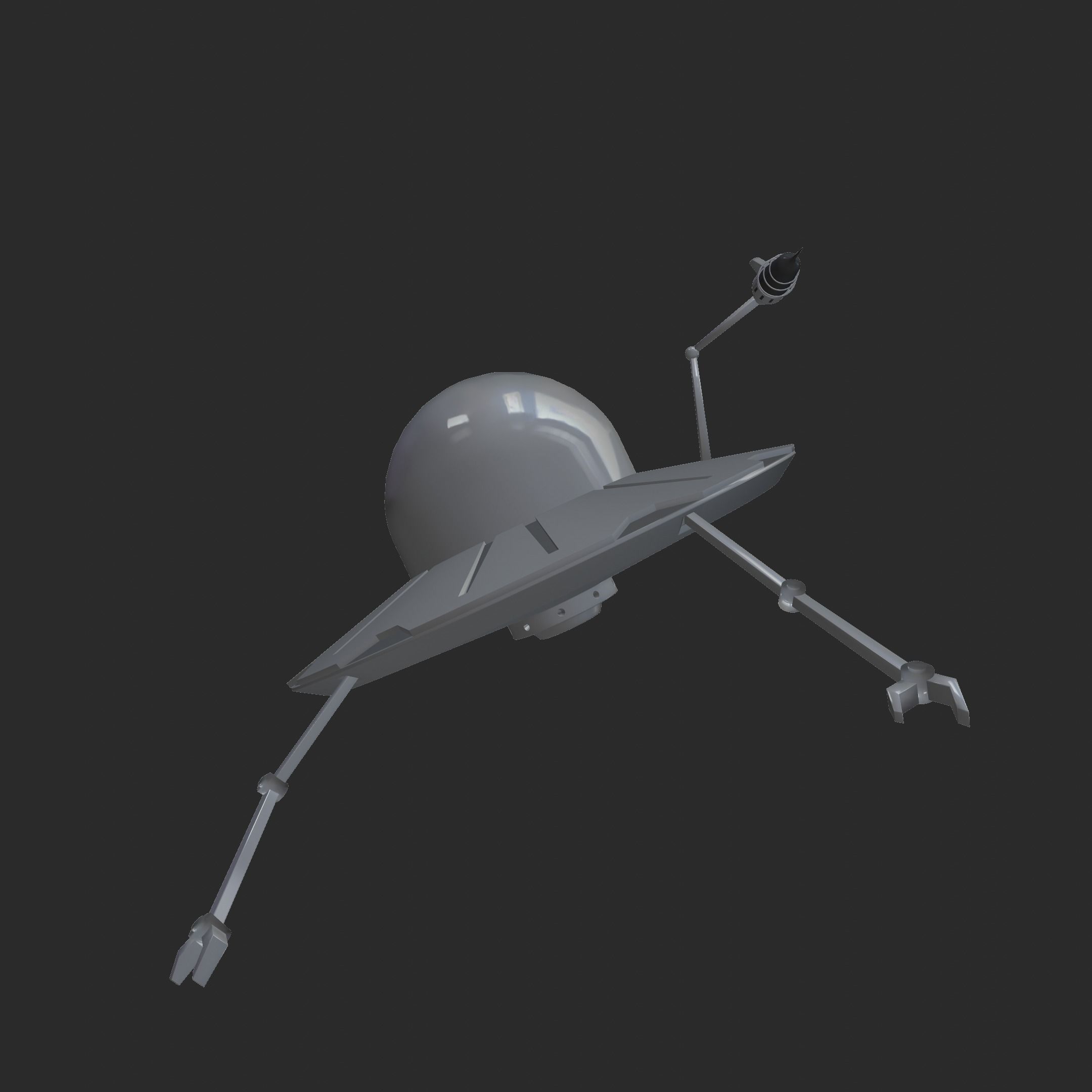 UFO 3d free 3D model CGTrader