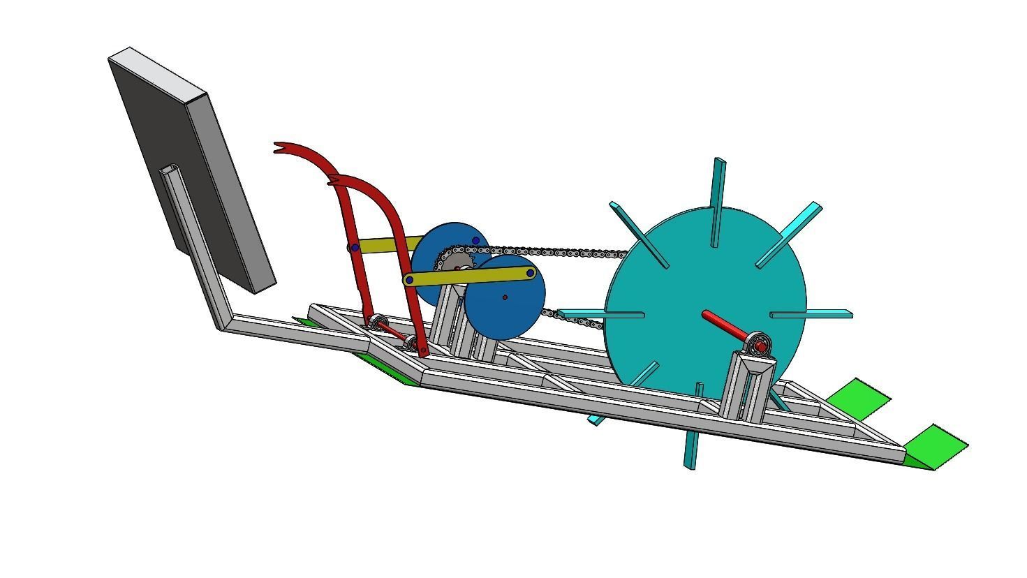 Rice Transplanter Machine 3D model 3D printable | CGTrader