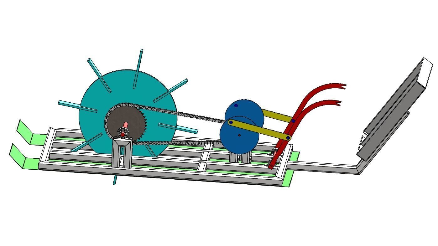 Rice Transplanter Machine 3D model 3D printable | CGTrader