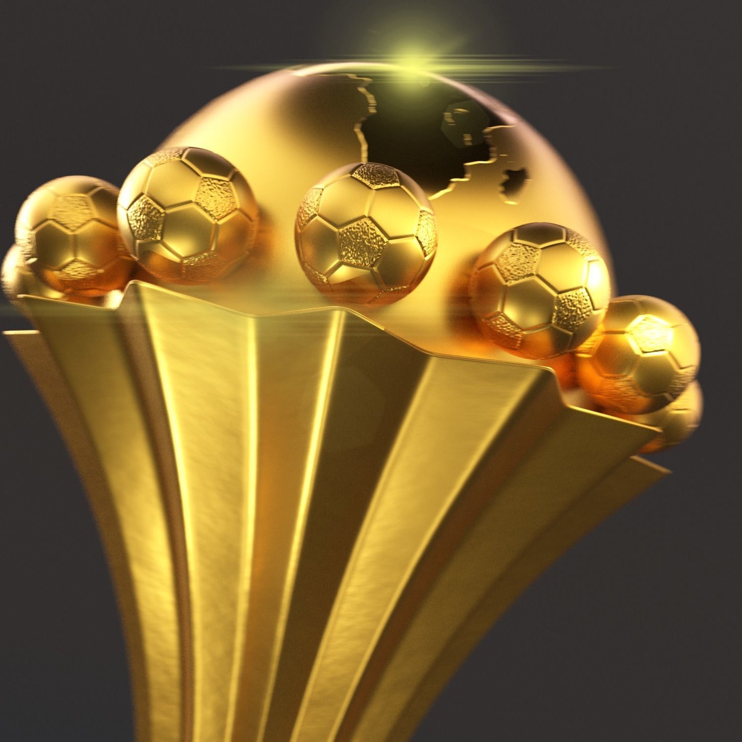 Africa Cup of Nations CAF Champions Trophy 3D model CGTrader