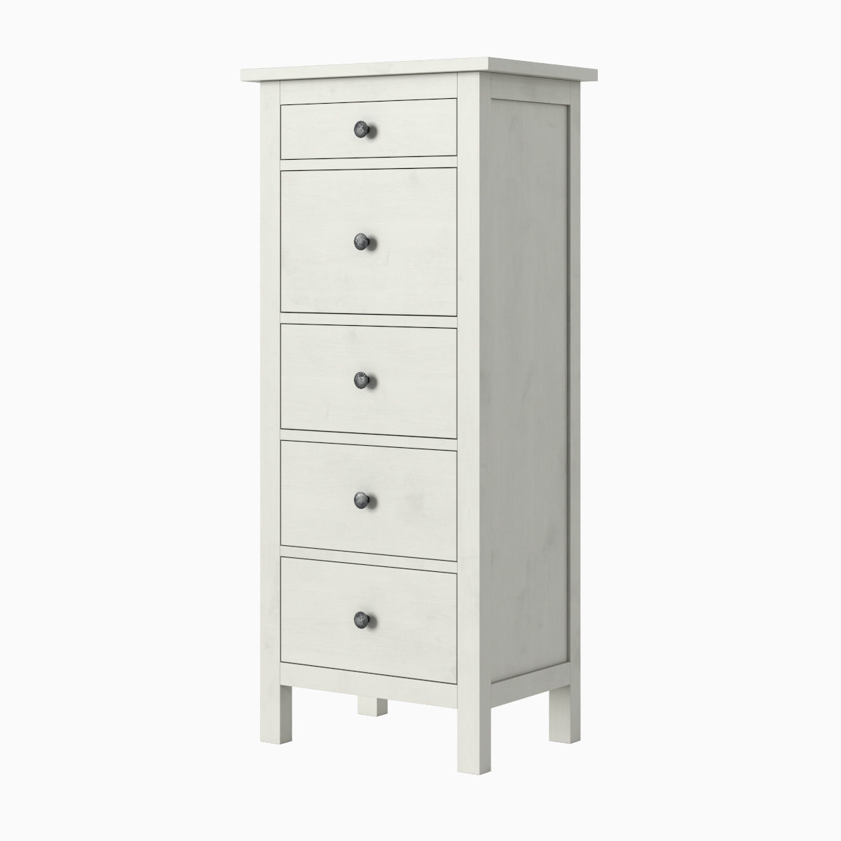HEMNES 5drawer chest 3D model CGTrader