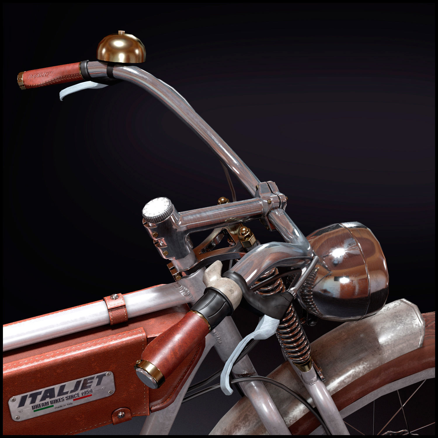 Ascot Italjet Electric Bike 3D model CGTrader